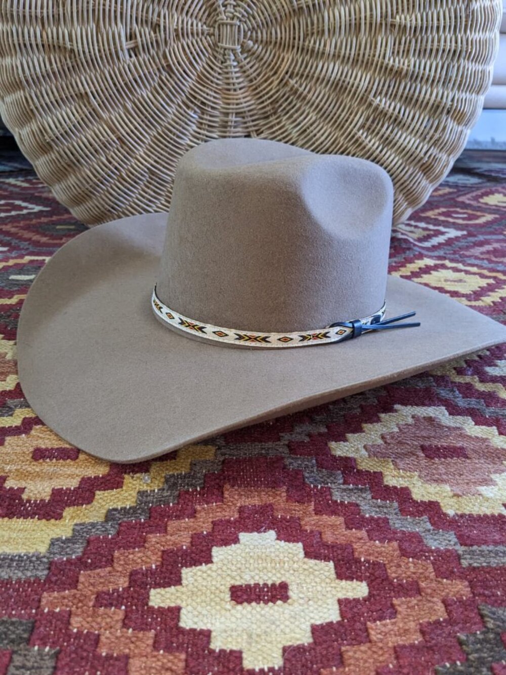 Resistol Hooey Day Money Felt Hat in Pecan 7 5/8 - Picture 2 of 4